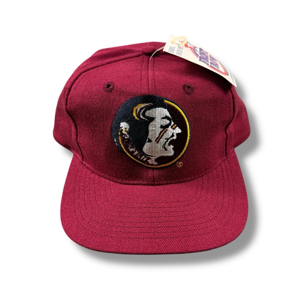 NWT VTG Clark Sportswear Front Row Florida State Seminoles FSU Wool SnapBack Hat